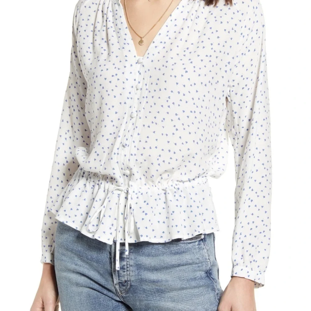 RAILS Peplum Blouse NWOT sz XS - Picture 5 of 5